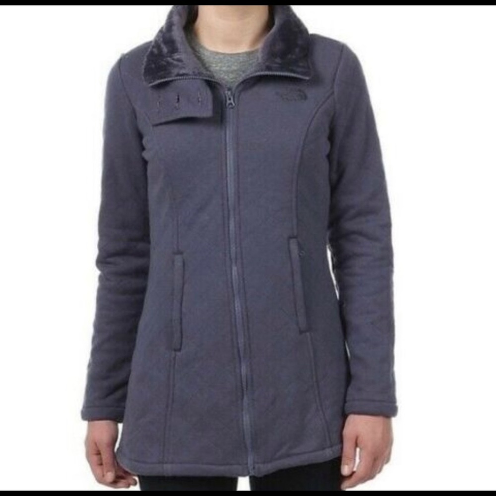 North Face women's Caroluna quilted zipper winter lined coat size XS